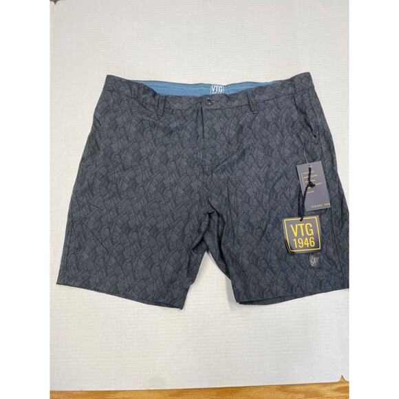 Vintage 1946 Men’s Black Palm Tree Golf Athletic Fit 4-Way Stretch Sz 38 (b8? - Picture 1 of 5